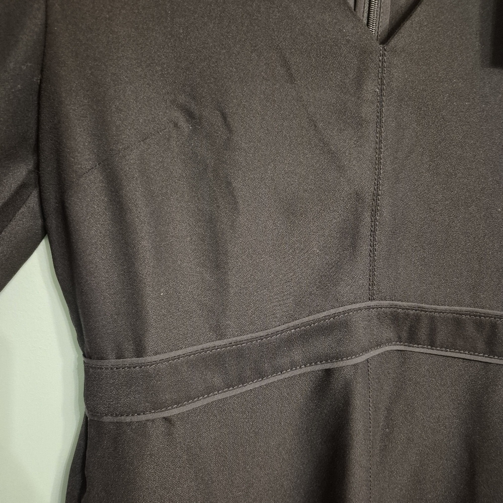 NWT Banana Republic Women's Preppy Black A-Line Midi Dress Size 4/S - Picture 3 of 7